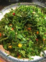 cramim breakfast salad bar chopped herb salad
