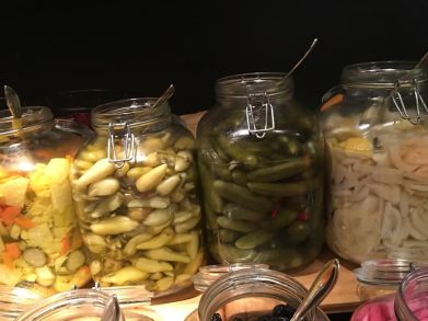 cramim dinner salad bar pickled vegetable selection
